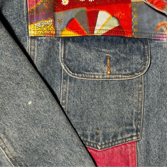 Vintage Hollywood Jeans Patchwork Denim Jacket - Picture 9 of 9